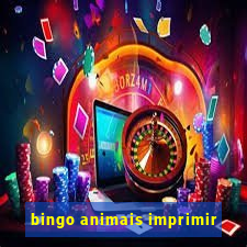 bingo animais imprimir