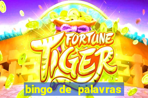 bingo de palavras cha de bebe