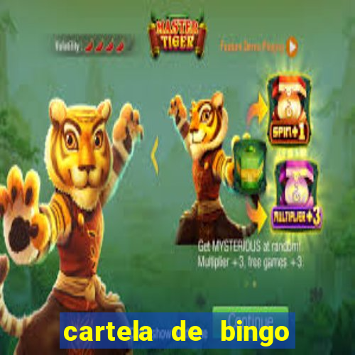 cartela de bingo pra imprimir