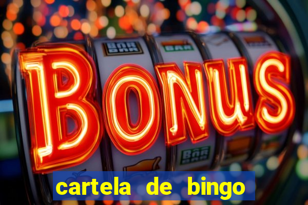 cartela de bingo pra imprimir