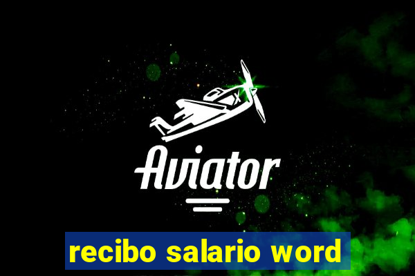 recibo salario word