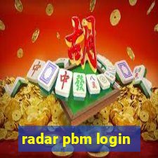 radar pbm login