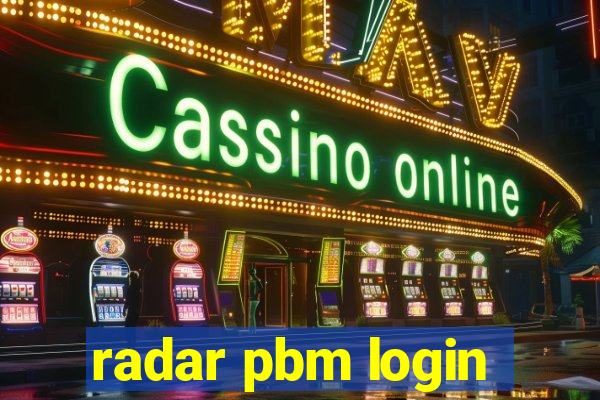 radar pbm login