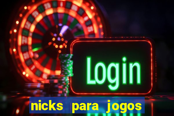 nicks para jogos de tiro