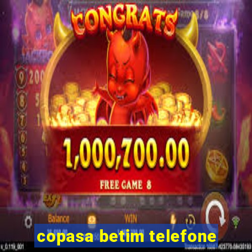 copasa betim telefone