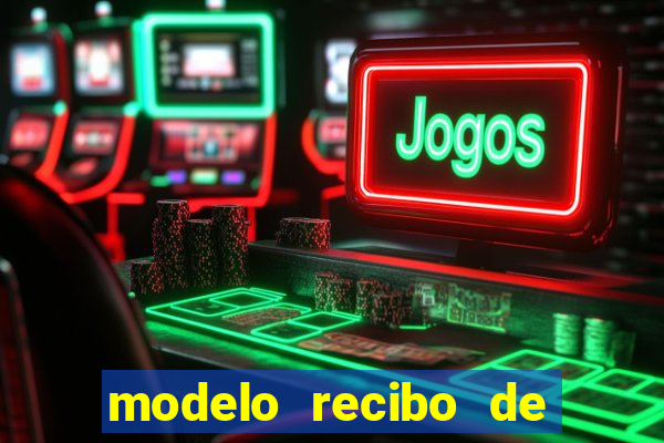 modelo recibo de pagamento autonomo