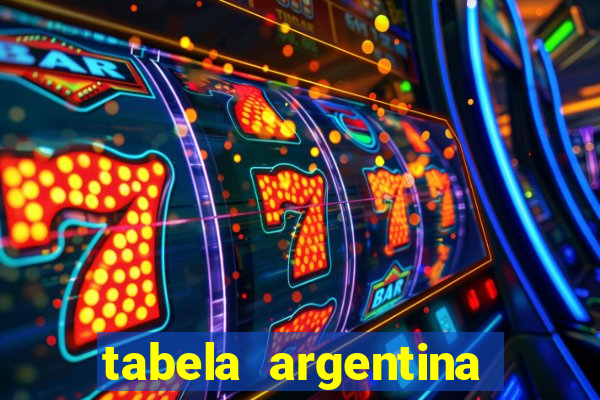 tabela argentina torneo betano