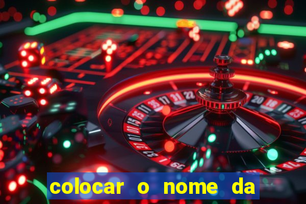 colocar o nome da pessoa no congelador