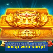 cmsp web script