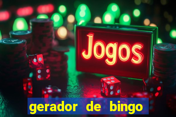 gerador de bingo de palavras