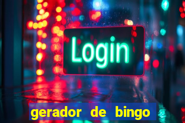 gerador de bingo de palavras