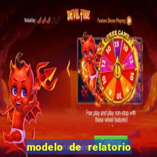 modelo de relatorio de estagio cruzeiro do sul