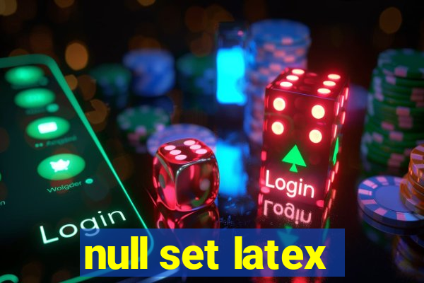 null set latex