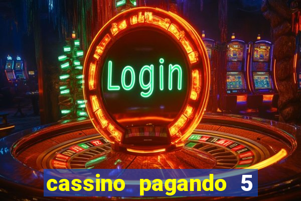 cassino pagando 5 reais no cadastro