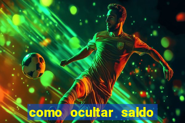 como ocultar saldo na betfair