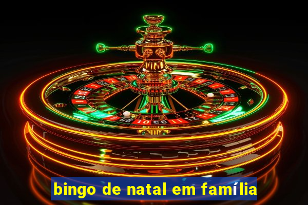 bingo de natal em família