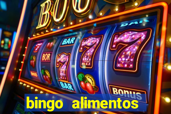 bingo alimentos para imprimir