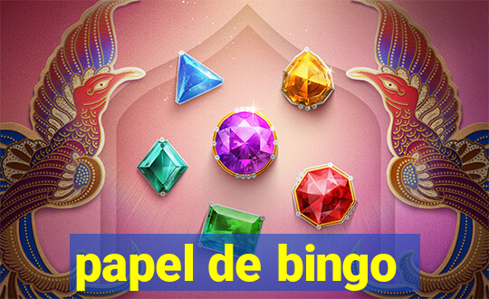 papel de bingo