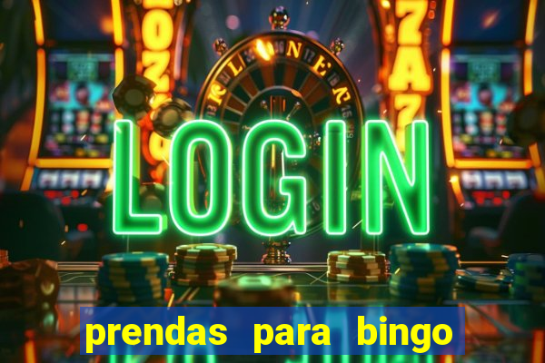 prendas para bingo de natal