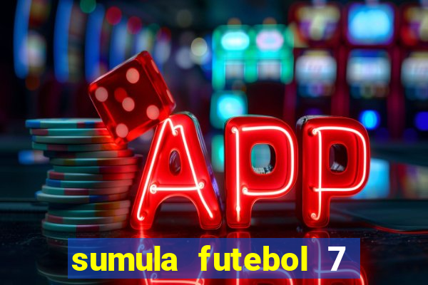 sumula futebol 7 society excel