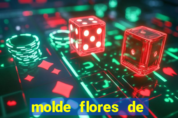 molde flores de papel para imprimir