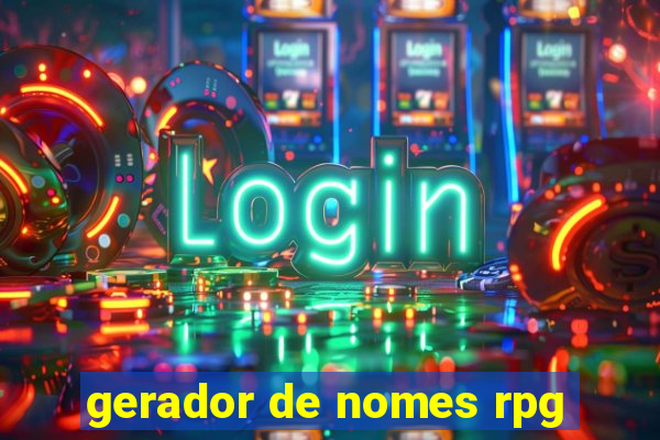 gerador de nomes rpg