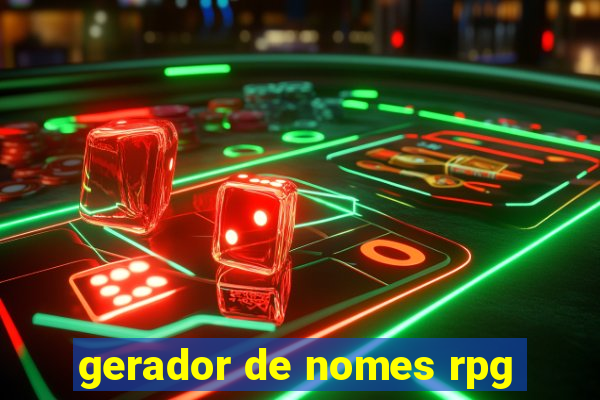 gerador de nomes rpg