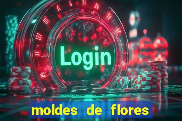 moldes de flores gigantes para imprimir