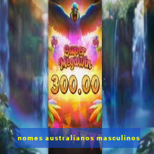 nomes australianos masculinos