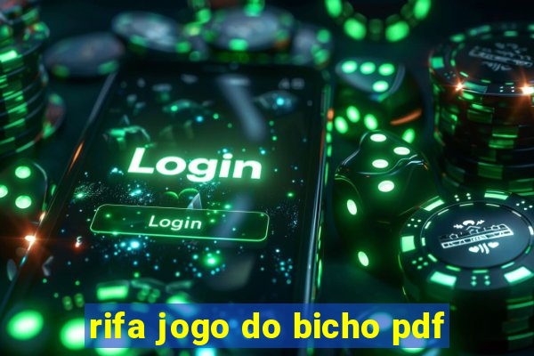 rifa jogo do bicho pdf