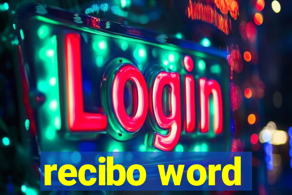 recibo word