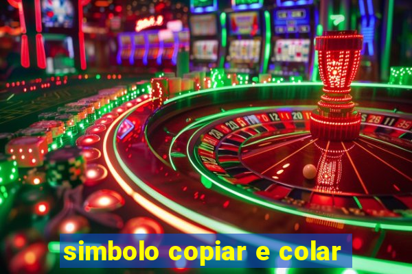 simbolo copiar e colar