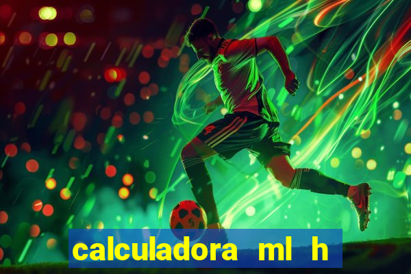 calculadora ml h para mcg kg min