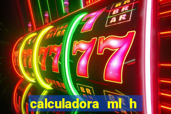 calculadora ml h para mcg kg min