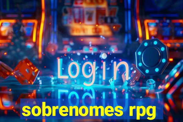 sobrenomes rpg