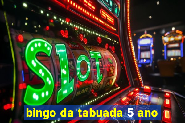 bingo da tabuada 5 ano