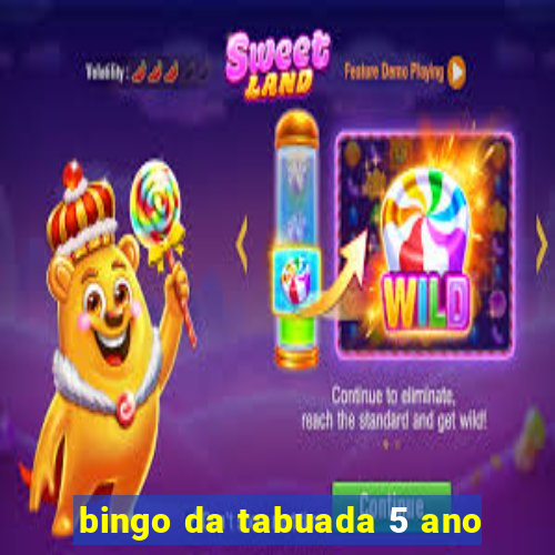 bingo da tabuada 5 ano