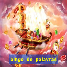 bingo de palavras cha de bebe