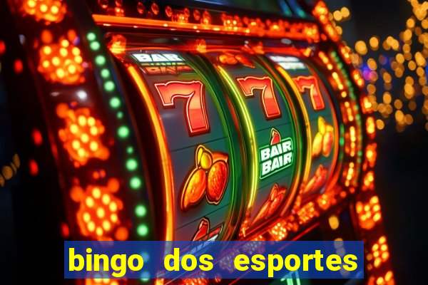 bingo dos esportes para imprimir