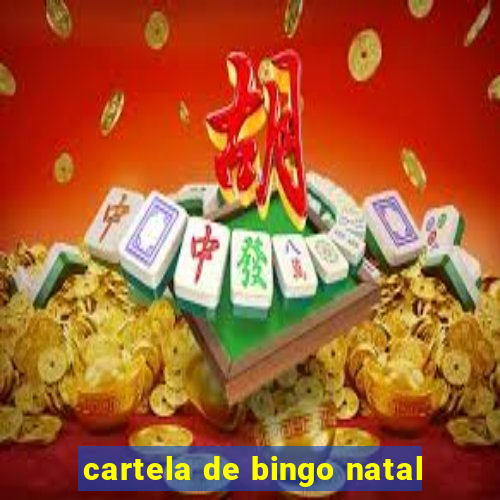 cartela de bingo natal