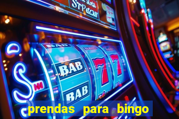 prendas para bingo de natal
