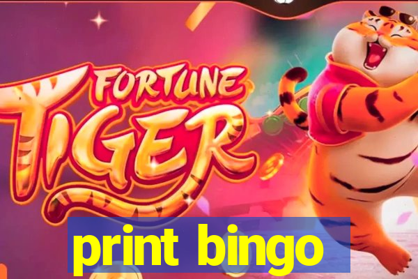print bingo