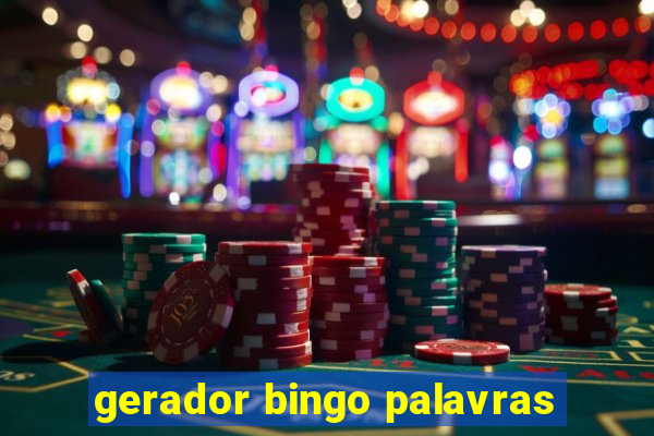 gerador bingo palavras