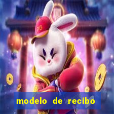 modelo de recibo de pagamento word