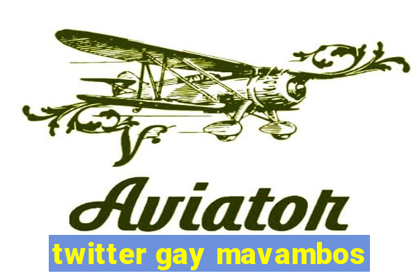 twitter gay mavambos