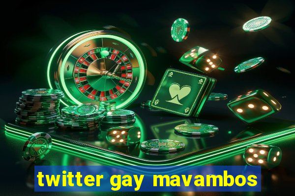 twitter gay mavambos