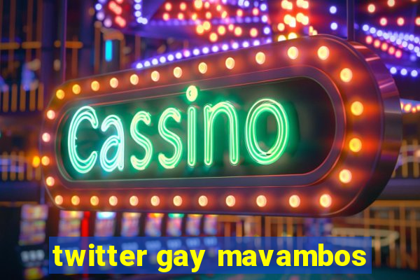 twitter gay mavambos