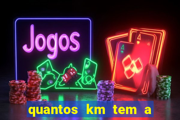 quantos km tem a serra de santos