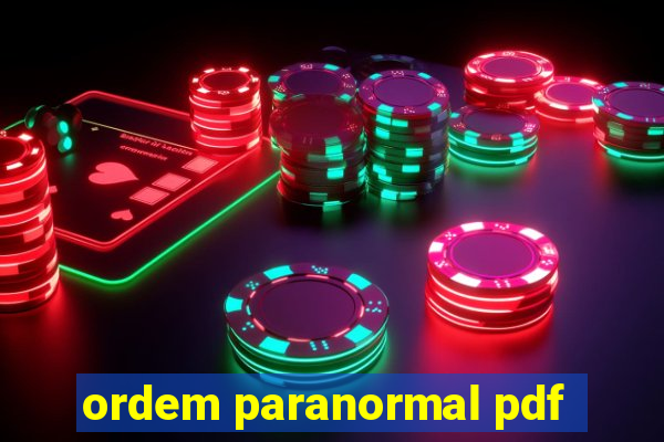 ordem paranormal pdf
