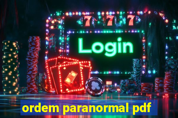 ordem paranormal pdf